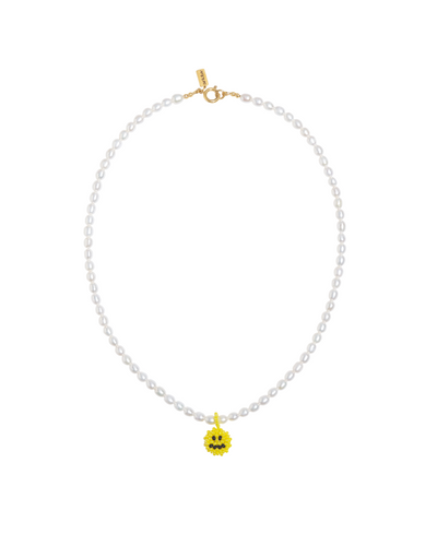Smiley Pearl Necklace Aricluv